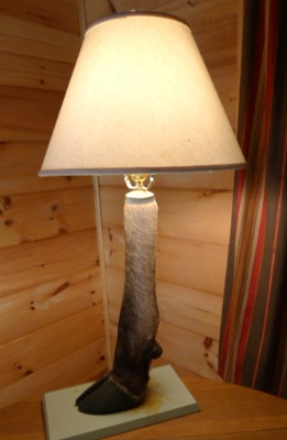 moose leg table lamp