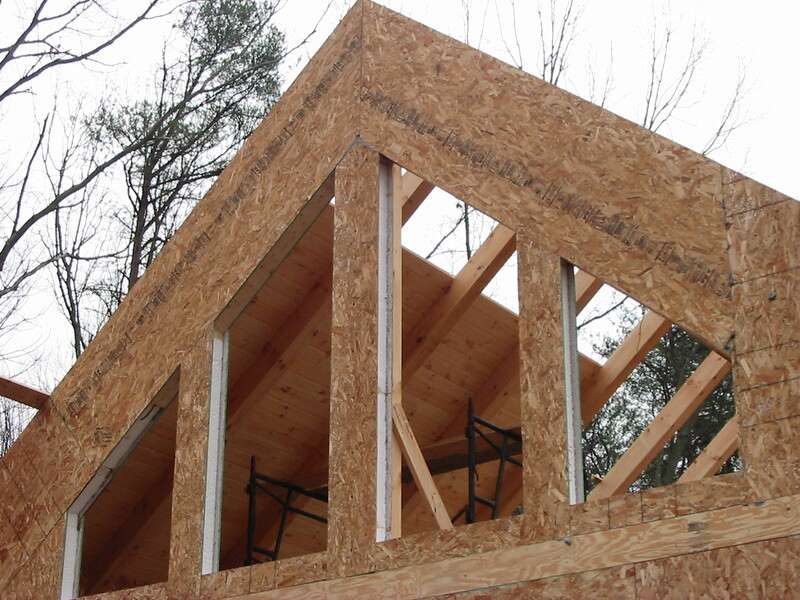 structural insulated panels home under construction