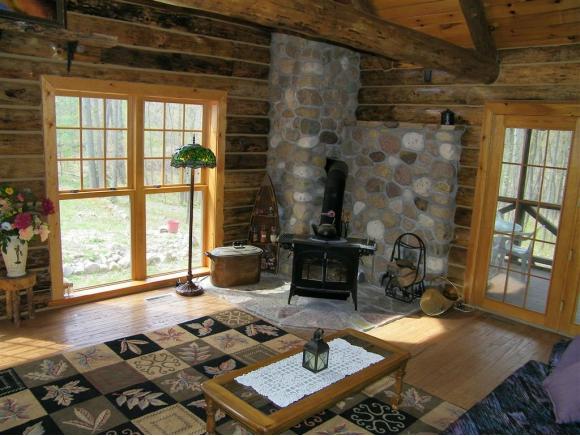 area log cabin rug