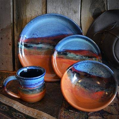 Azul Scape pottery