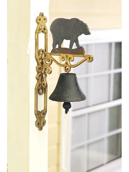 black bear bell cast iron