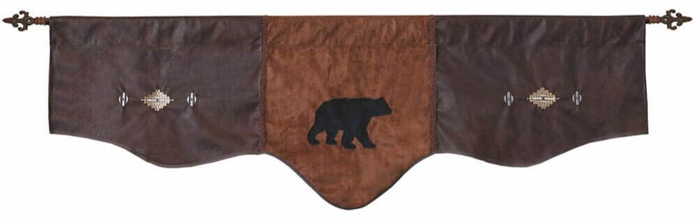 black bear and diamond valance