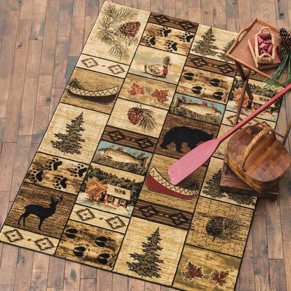 cabin home rug