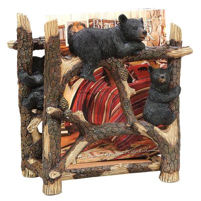 magazine rack with bears