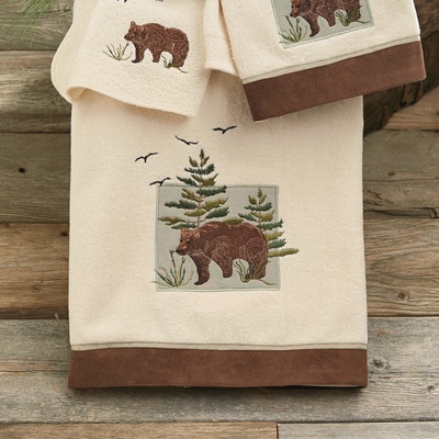 Denali bear bath towel