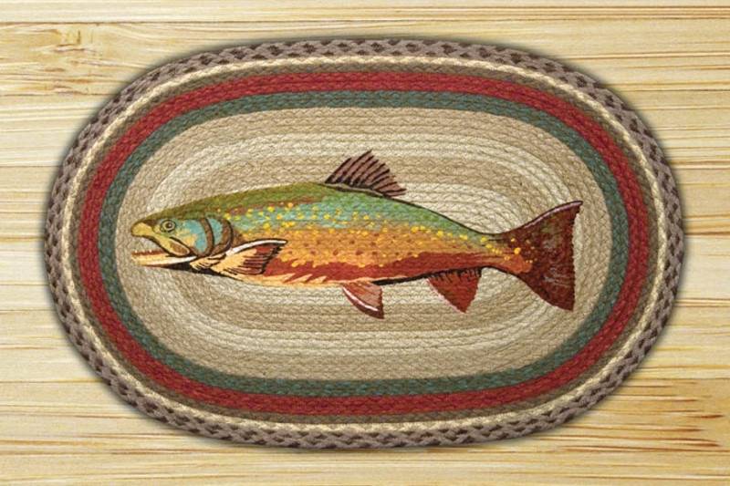 Earth Rugs trout rug