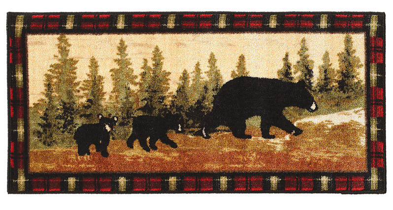 family of bears rug