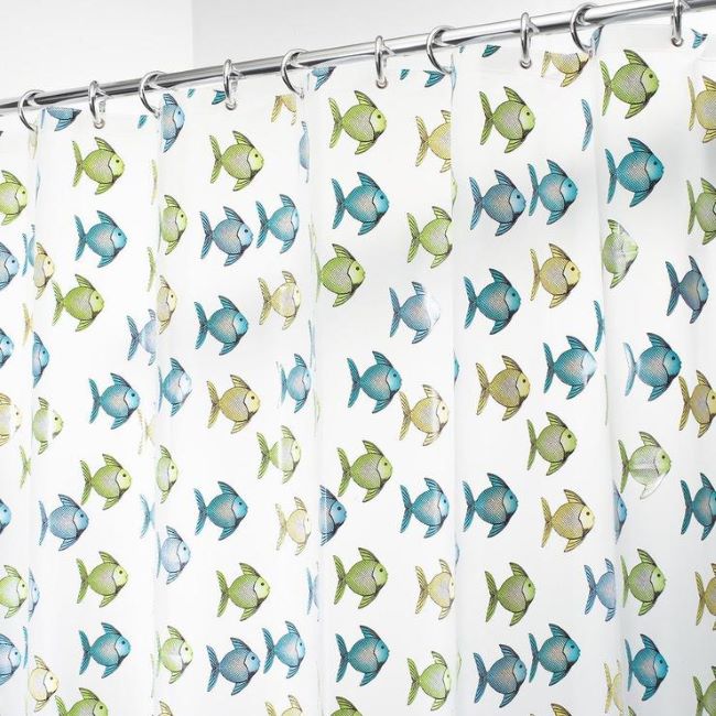 fishy shower curtain