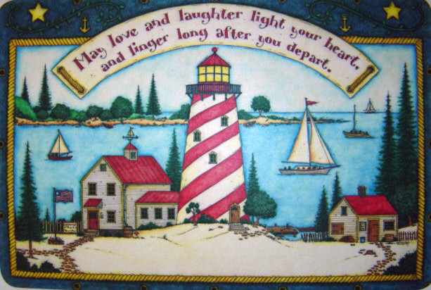 lighthouse door mat