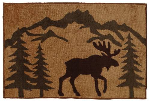 HiEnd Accents moose silhouette rug