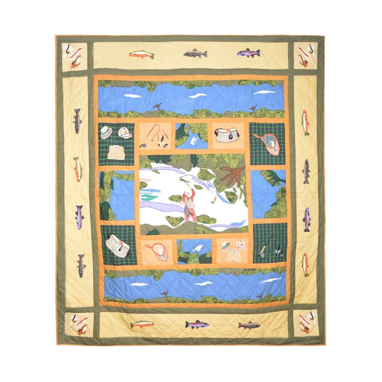Patch Magic fly fishing quilt