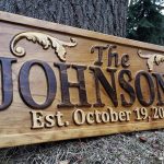 personalized handcrafted lake house sign