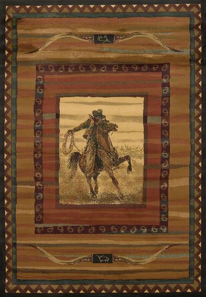 United Weavers Rawhide cowboy rug