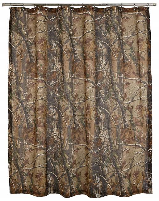 Realtree camouflage shower curtain