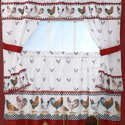rooster curtains