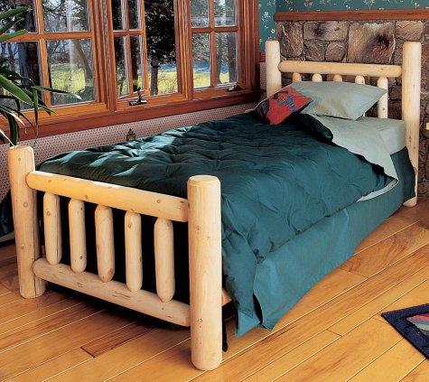 Simple log bed