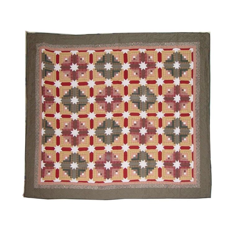 Patch Magic Snowflake Log Cabin Quilt