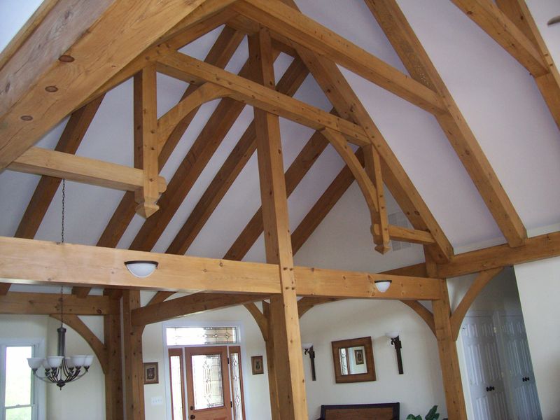 timber frame home interior