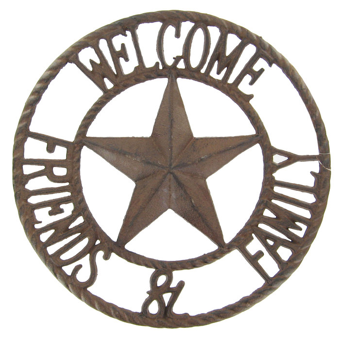 sign with star that says Friends and Family