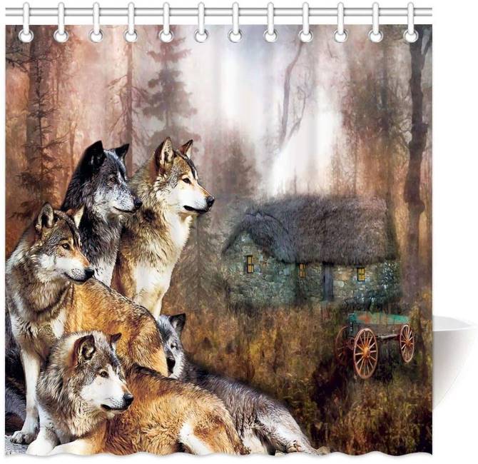 Wolf Pack Shower Curtain