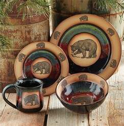 Forest bear pottery dinnerware